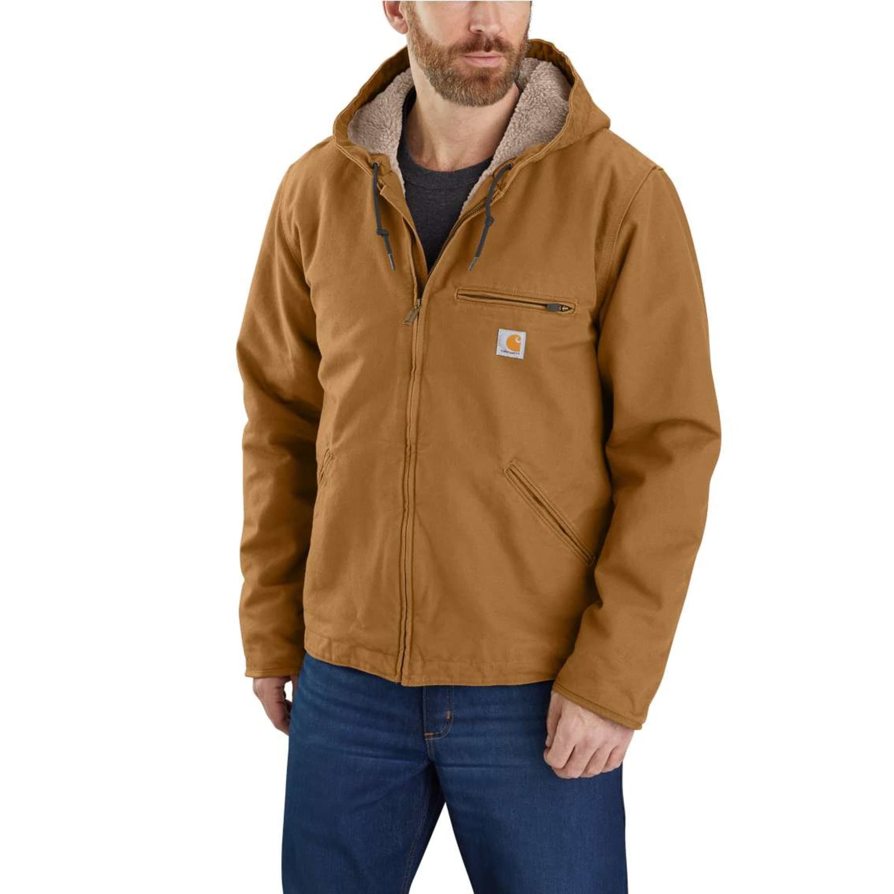 Men's Washed Duck Sherpa Lined Jacket
