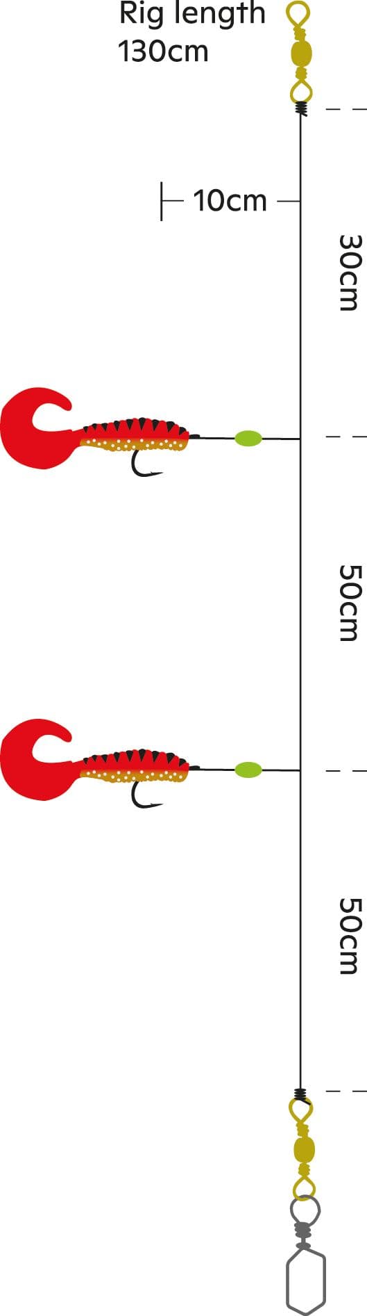 Kinetic Sabiki Twister XL Tail — image 2 of 2