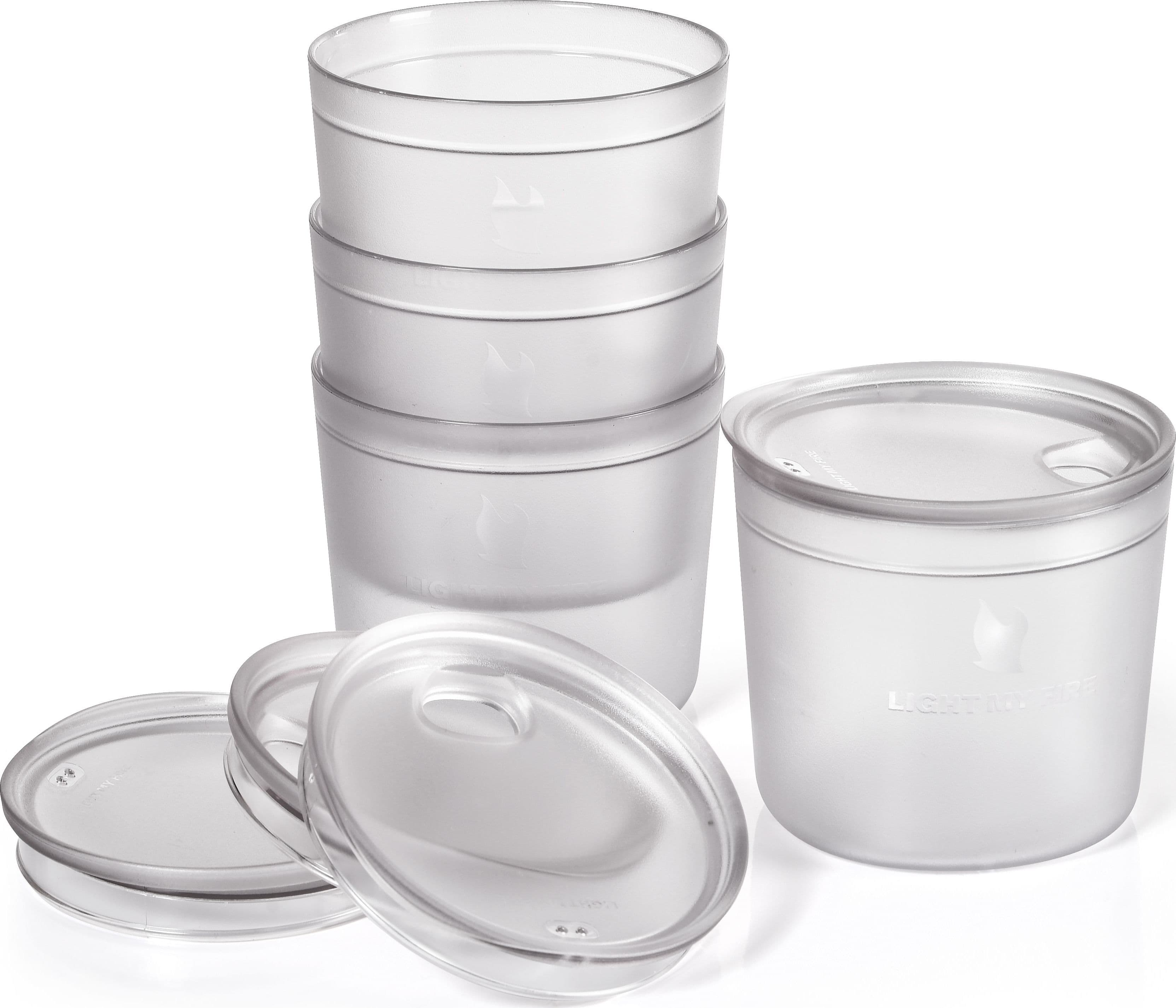 Tumbler with snap lid short 4-pack