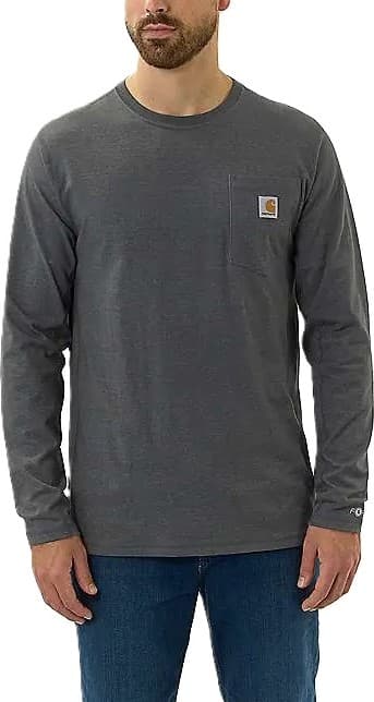 Carhartt-104617-Men's Midweight Long-Sleve Pocket T-Shirt — image 1 of 1
