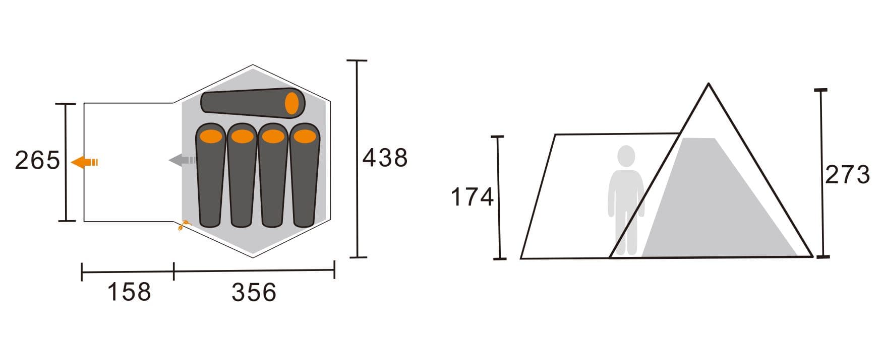 Camping Tipi Tent — image 10 of 10