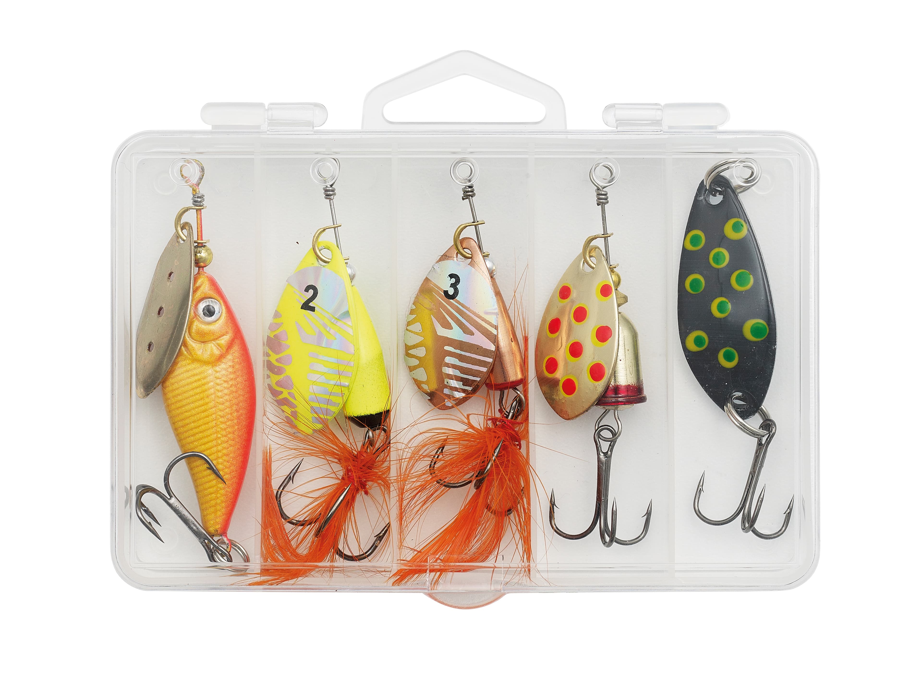 Kinetic River Lake Mix Sluk Og Spinnersett 5-Pack