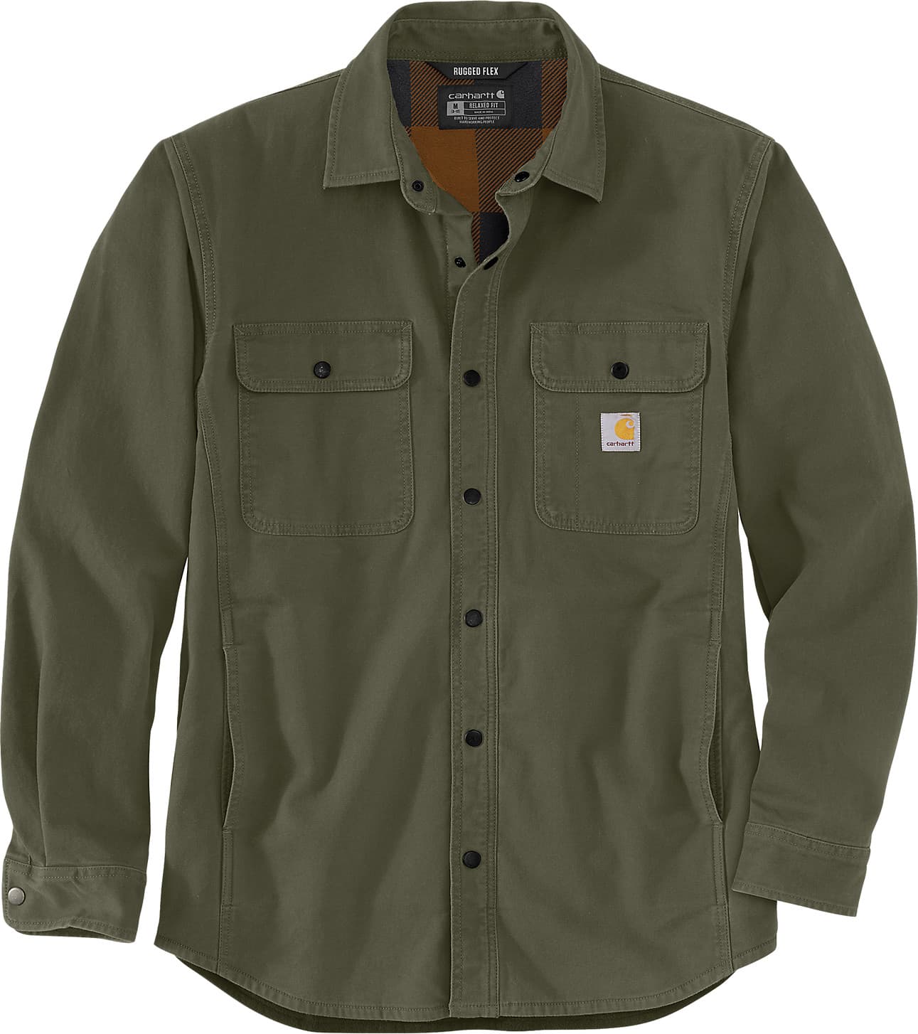 Men's Canvas Fleece-Lined Shirt Jacket — image 1 of 2