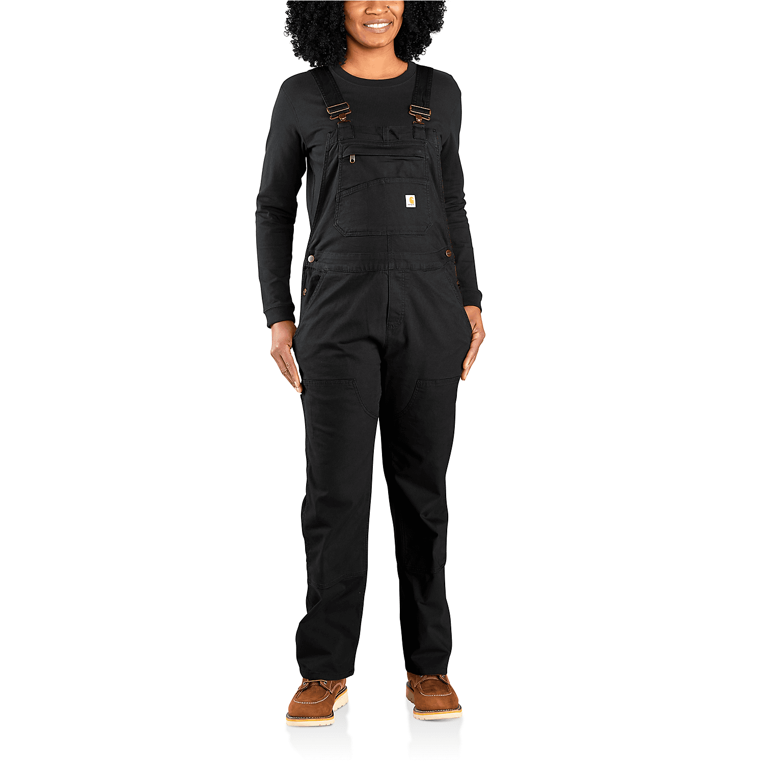 Women's Relaxed Fit Denim Bib Overal — image 3 of 3