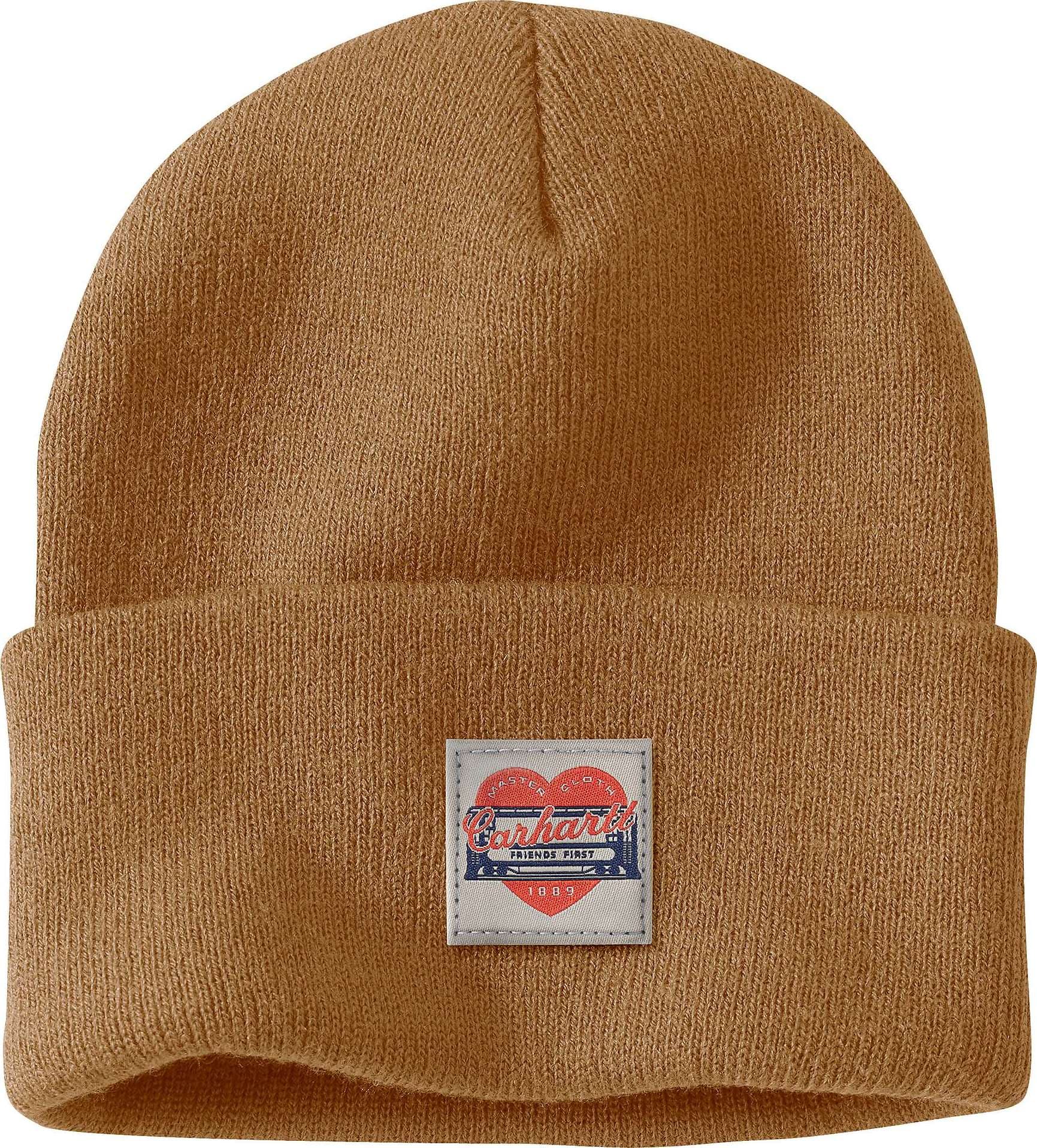 Women's Knit Heart Patch Beanie