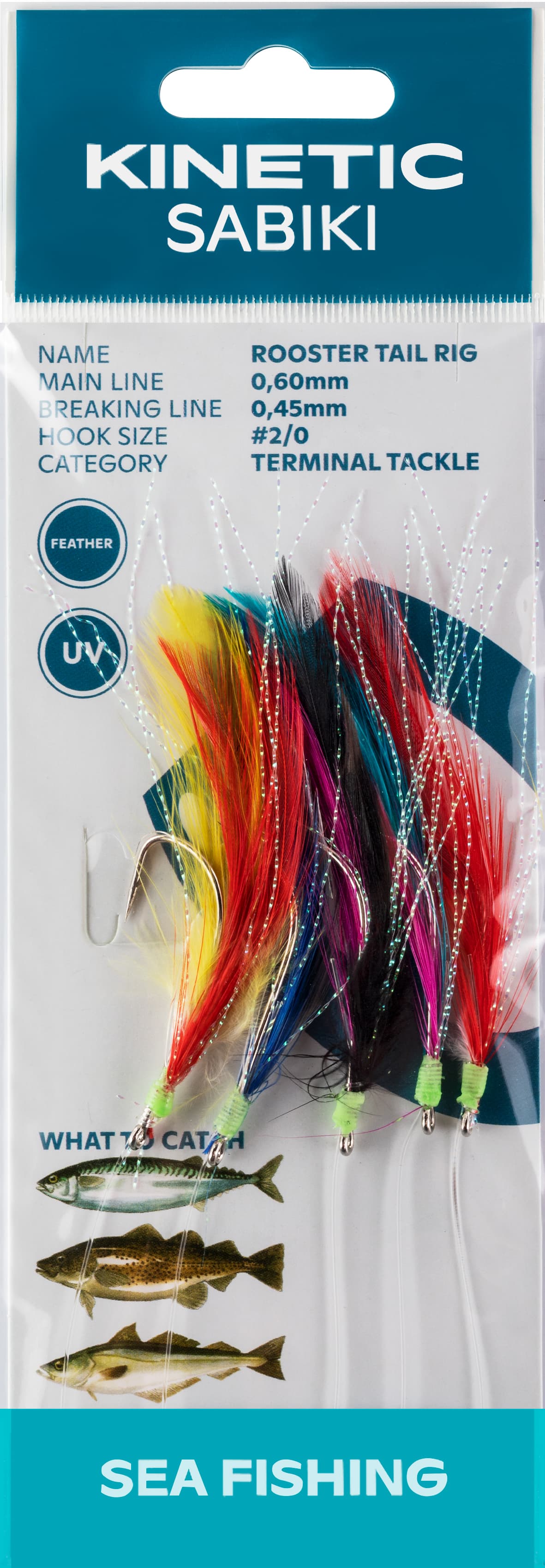 Kinetic Sabiki Rooster Tail #2/0 — image 1 of 2