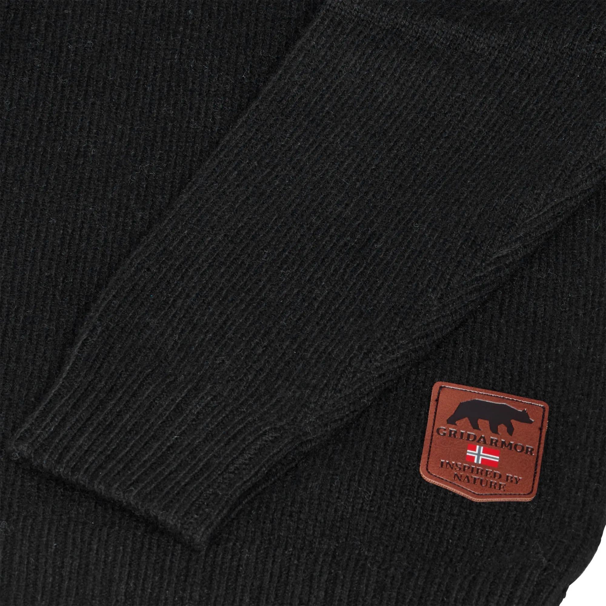 Men's Snøkrystall Solid Half Zip Ullgenser