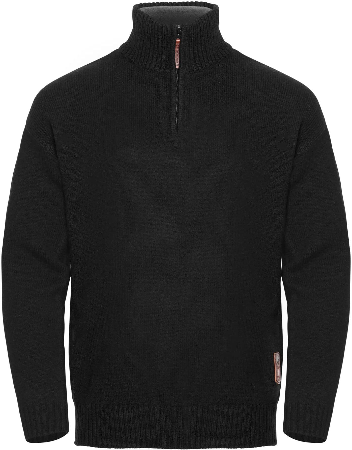 Men's Snøkrystall Solid Half Zip Ullgenser — image 4 of 12