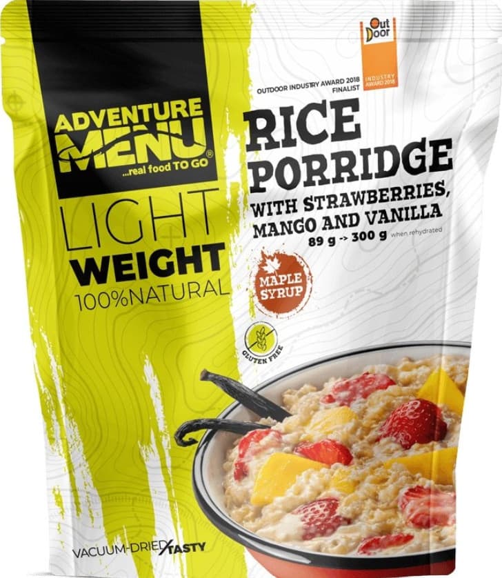 Rice Porridge With Strawberries, Mango And Vanilla
