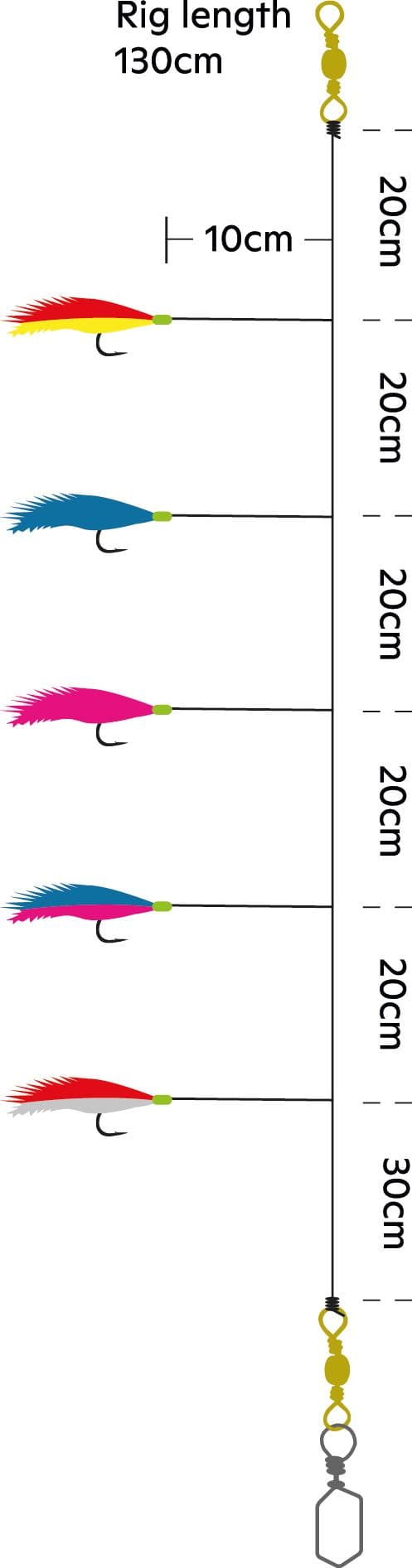 Kinetic Sabiki Rooster Tail #2/0 — image 2 of 2