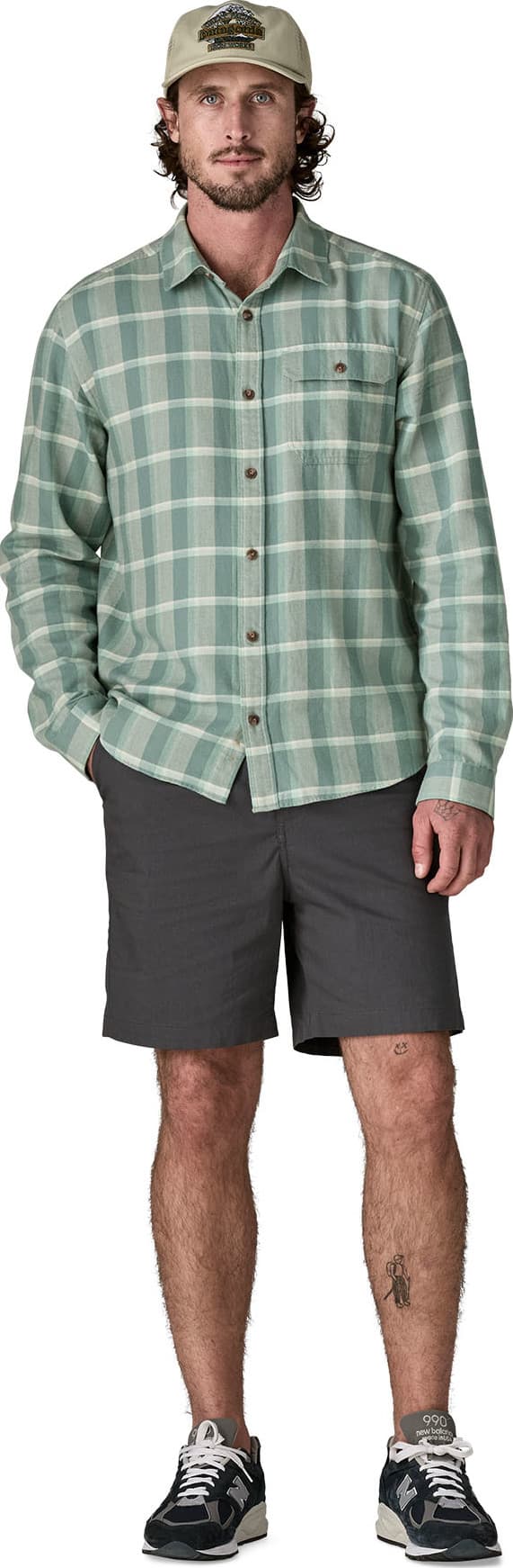 Patagonia-P42410-M's L/S Cotton in Conversion LW Fjord Flannel Shirt — image 5 of 8