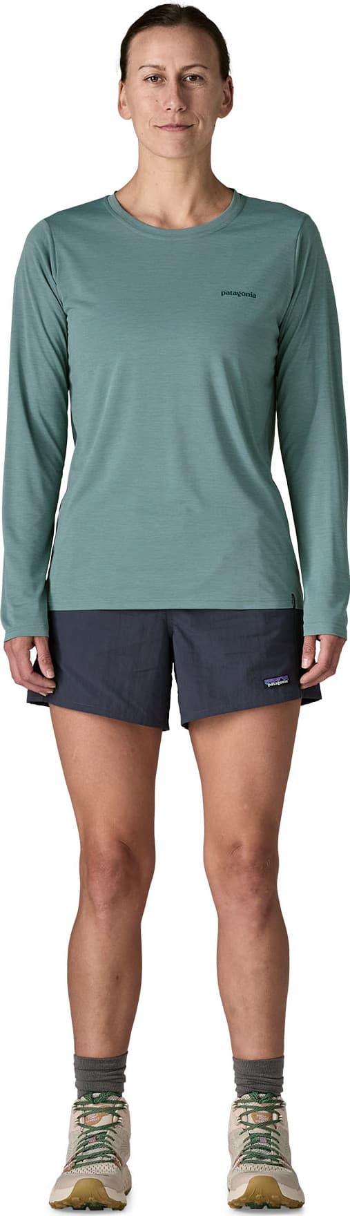Women's Long Sleeved Capilene Cool Daily Shirt Boardshort Logo — image 5 of 5